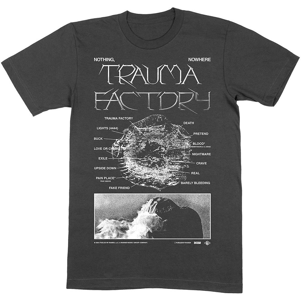 Nothing Nowhere. - Trauma Factory V.2 Heren Tshirt - Zwart